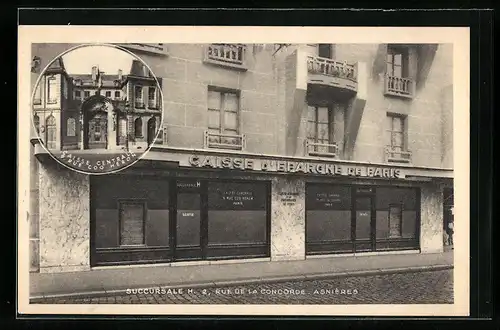 AK Asnières, Succursale-Caisse D`Epargne de Paris