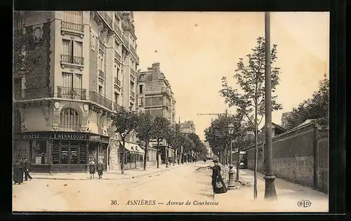 AK Asnières, Avenue Courbevoie