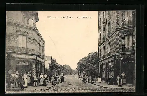 AK Asnières, Rue Michelet