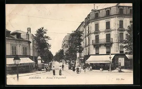 AK Asnières, Avenue d`Argenteuil