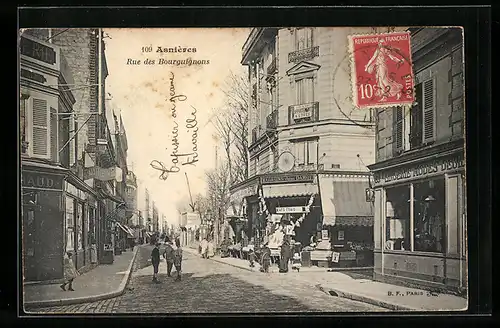 AK Asnières, Rue des Bourguignons