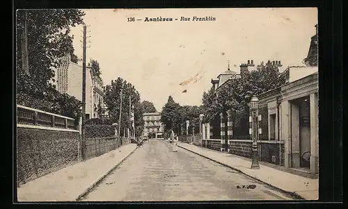 AK Asnières, Rue Franklin