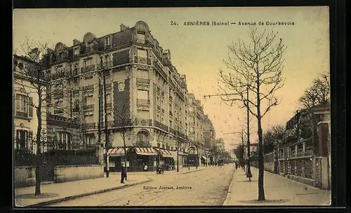 AK Asniéres, Avenue de Courbevoie