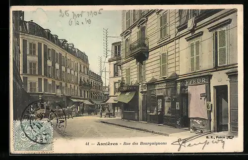 AK Asnières, Rue des Bourguignons
