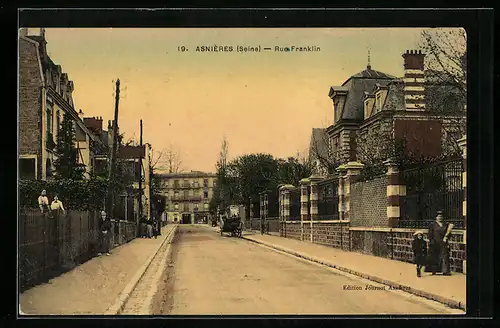 AK Asnières, Rue Franklin