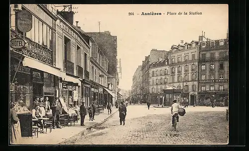 AK Asnières, Place de la Station