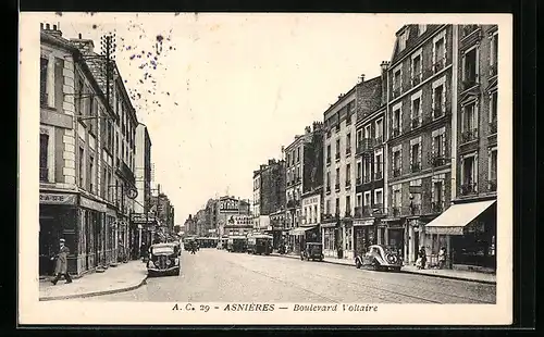 AK Asnières, Boulevard Voltaire