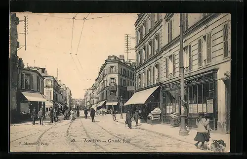 AK Asnières, Grande Rue