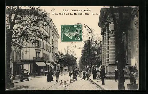 AK Montrouge, L`avenue de la Rèpublique