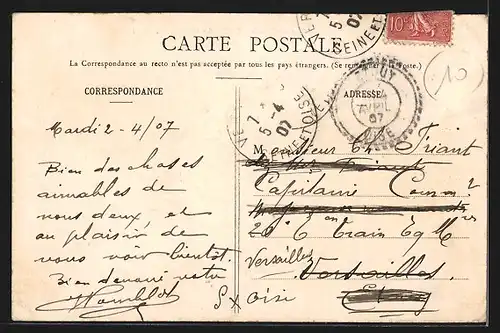 AK Bourg-la-Reine, La Grande-Rue