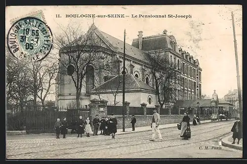 AK Boulogne-sur-Seine, Le Pensionnat St-Joseph
