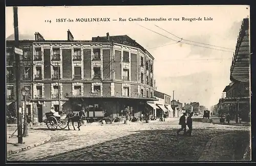 AK Issy-les-Moulineaux, Rue Camille-Desmoulins et rue Rouget-de Lisle