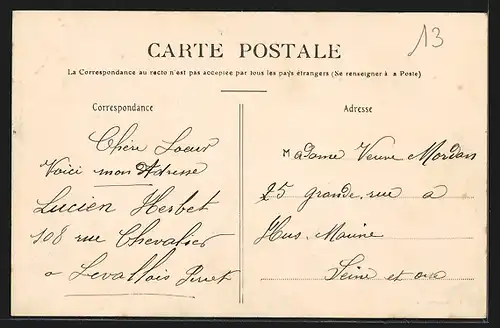 AK Levallois-Perret, Rue de Courcelles