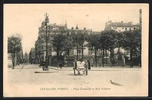AK Levallois-Perret, Place Cormeille et Rue Voltaire