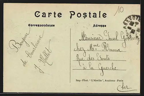 AK Courbevoie, Rue de Bezons Angle de la Place Charras