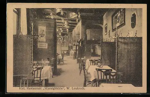 AK Kiel, Restaurant Wurstglöckle, Innenansicht