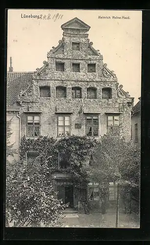 AK Lüneburg, Vorderansicht vom Heinrich-Heine-Haus