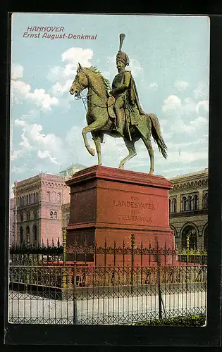 AK Hannover, Ernst August-Denkmal