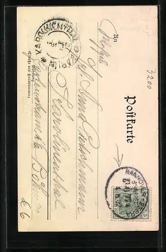 Künstler-AK Hildesheim, 1000 jähr. Rosenstock