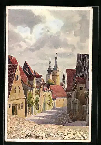 AK Kitzingen am Main, Alte Poststrasse