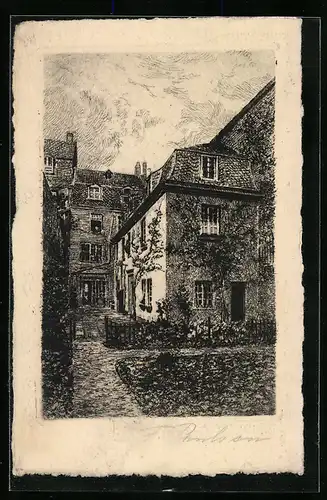 Künstler-AK Bonn a. Rh., Beethovens Geburtshaus
