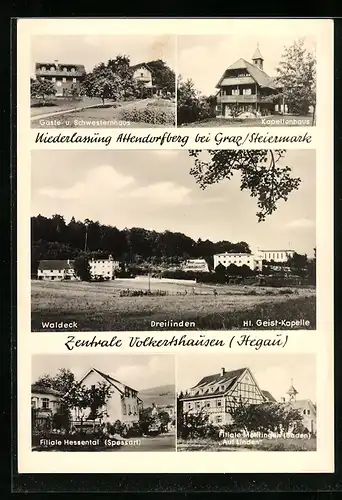 AK Volkertshausen / Hegau, Kapellenhaus, Gäste- und Schwesternhaus, Dreilinden