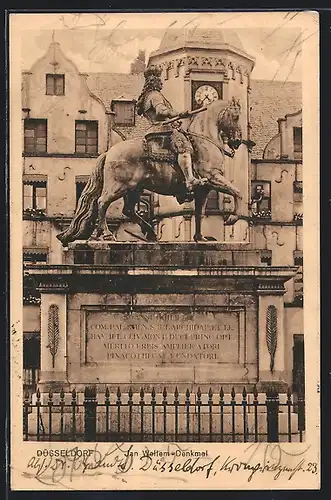 AK Düsseldorf, Jan Wellem-Denkmal