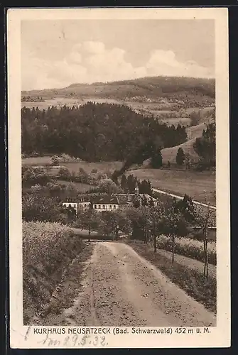 AK Neusatzeck /Bad. Schwarzwald, Kurhaus Neusatzeck