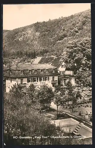 AK Oberschlottwitz b. Glashütte, HO-Gaststätte Klein Tirol