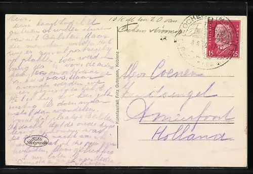 AK Beilstein a. d. Mosel, Partie am Marktplatz