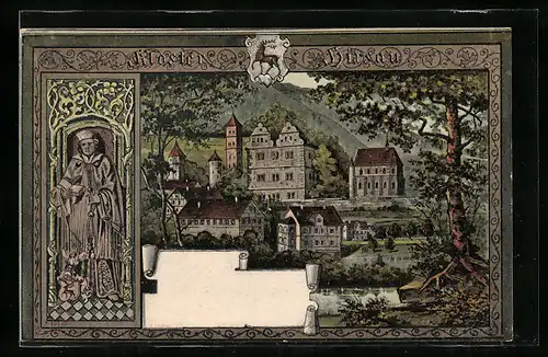 Lithographie Hirsau, Blick auf das Kloster