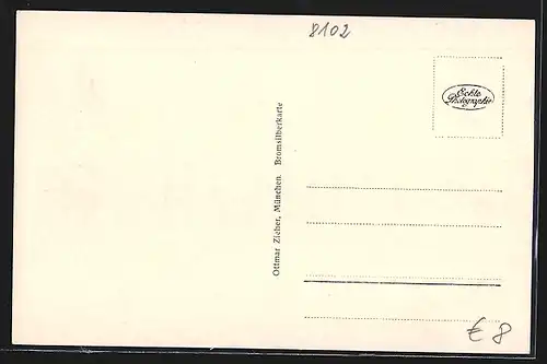 AK Mittenwald, Strassenpartie mit Geschäft