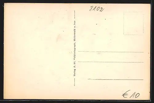 AK Mittenwald a. Isar, Obermarkt mit Ziegenherde