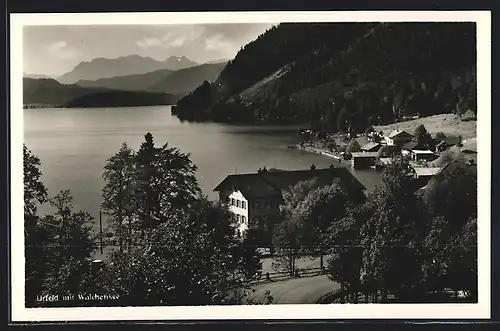 AK Urfeld am Walchensee, Hotel zur Post und Jäger am See