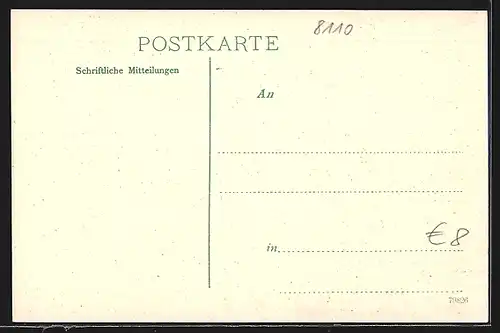 AK Murnau, Panoramablick vom Ort mit Gebirgen im Hintergrund