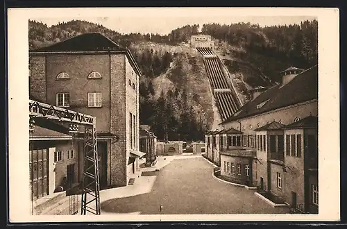 AK Walchenseewerk, Werkhof gegen Süden