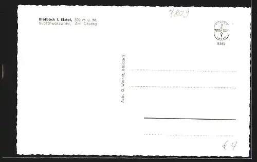 AK Bleibach i. Etztal /Südschwarzwald, Am Ölberg