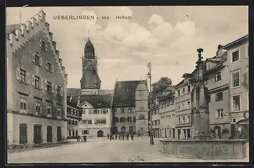 AK Ueberlingen a. See, Strassenpartie Hofstatt