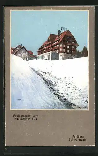 AK Feldberg, Hotel Feldbergerhof vom Kukukshaus aus