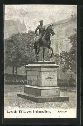AK Hohenzollern, Leopold Fürst Statue