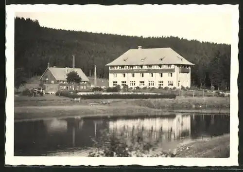 AK Schluchsee, Hotel Seebrug am Seeufer