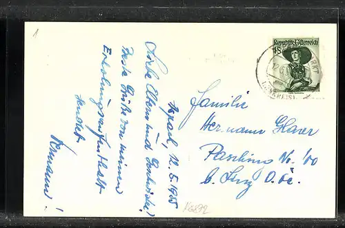 AK Aspach, Panoramablick auf die Ortschaft