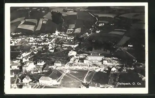 AK Gallspach, Luftaufnahme des Ortes