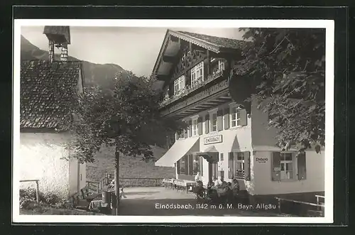 AK Oberstdorf, Blick auf Gasthof u. Pension Einödsbach