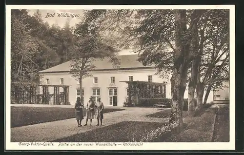 AK Bad Wildungen, Georg-Viktor-Quelle, Neue Wandelhalle