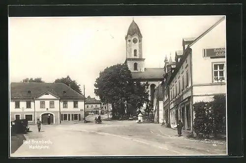 AK Bad Brambach, Marktplatz