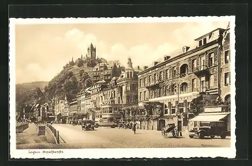 AK Cochem, Moselstrasse mit Union Gasthof und Hotel