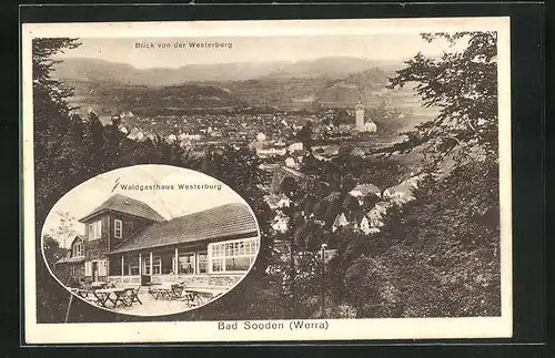 AK Bad Sooden / Werra, Gesamtansicht mit Gasthaus Westerburg