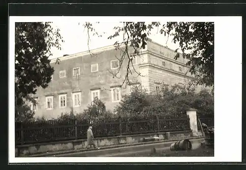 Foto-AK Mattighofen, Blick zum Schloss