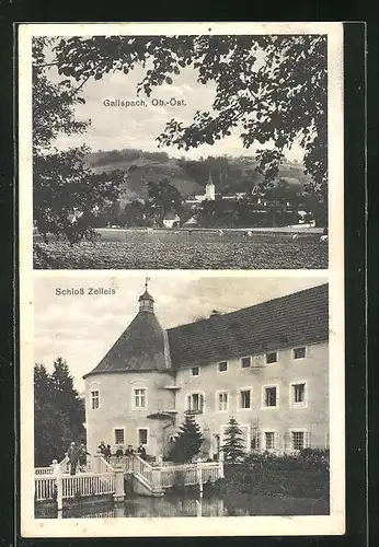 AK Gallspach, Ortspartie, Schloss Zeileis